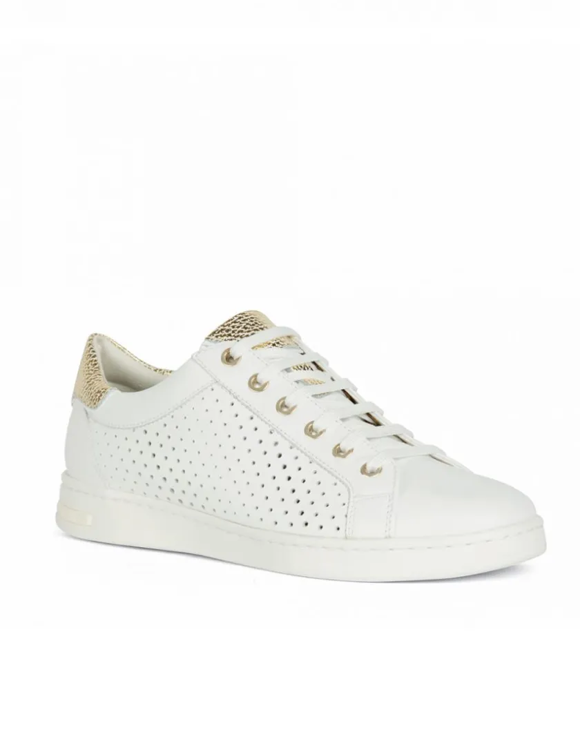 Hot Baskets cuir ajouré blanc GEOX Baskets
