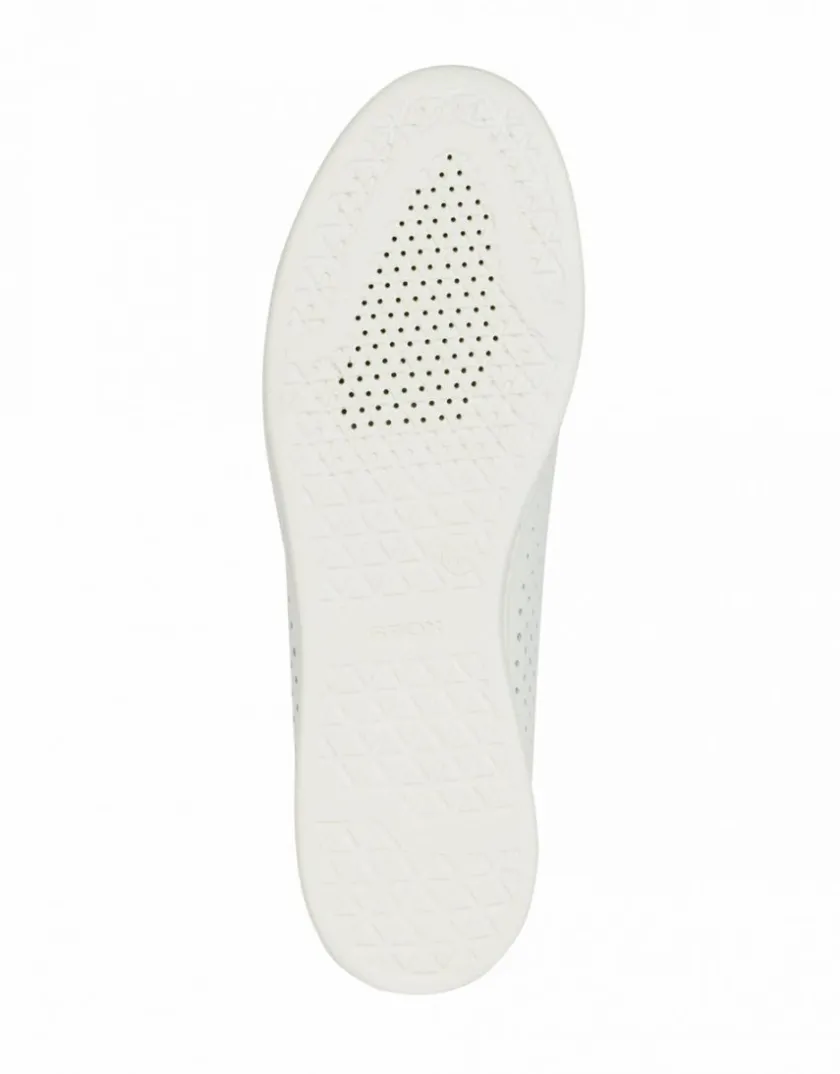 Hot Baskets cuir ajouré blanc GEOX Baskets