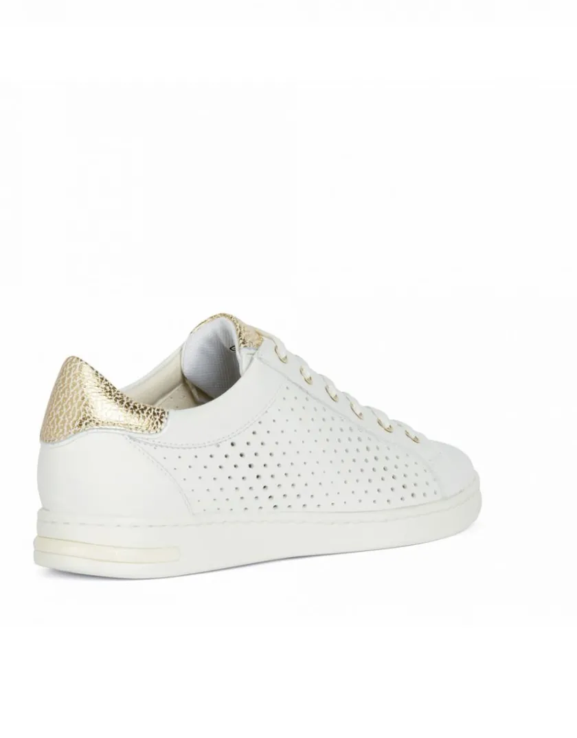 Hot Baskets cuir ajouré blanc GEOX Baskets