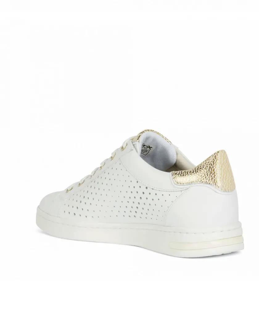 Hot Baskets cuir ajouré blanc GEOX Baskets