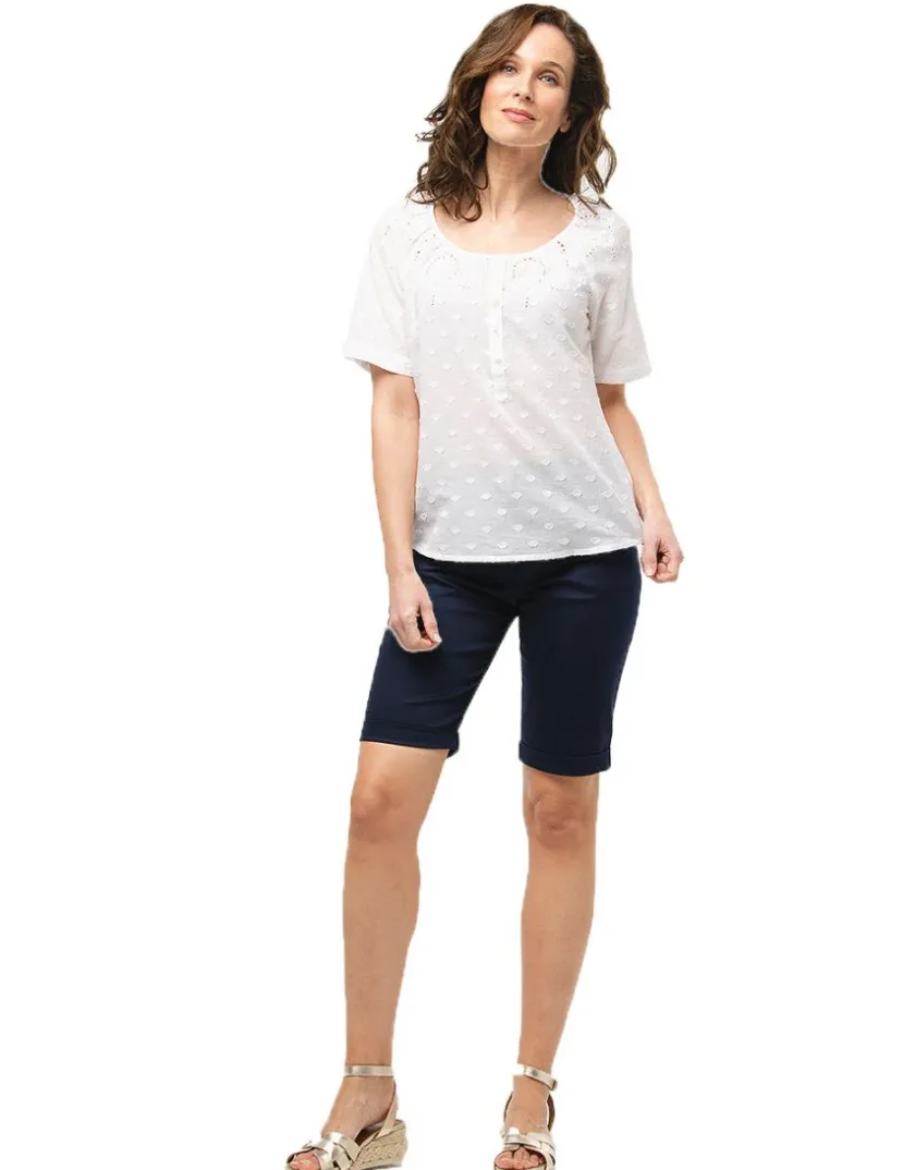Outlet Bermuda coton marine Shorts & Bermudas|Pantalons