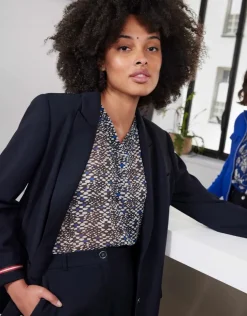 Clearance Blazer crêpe marine Habillées|Vestes