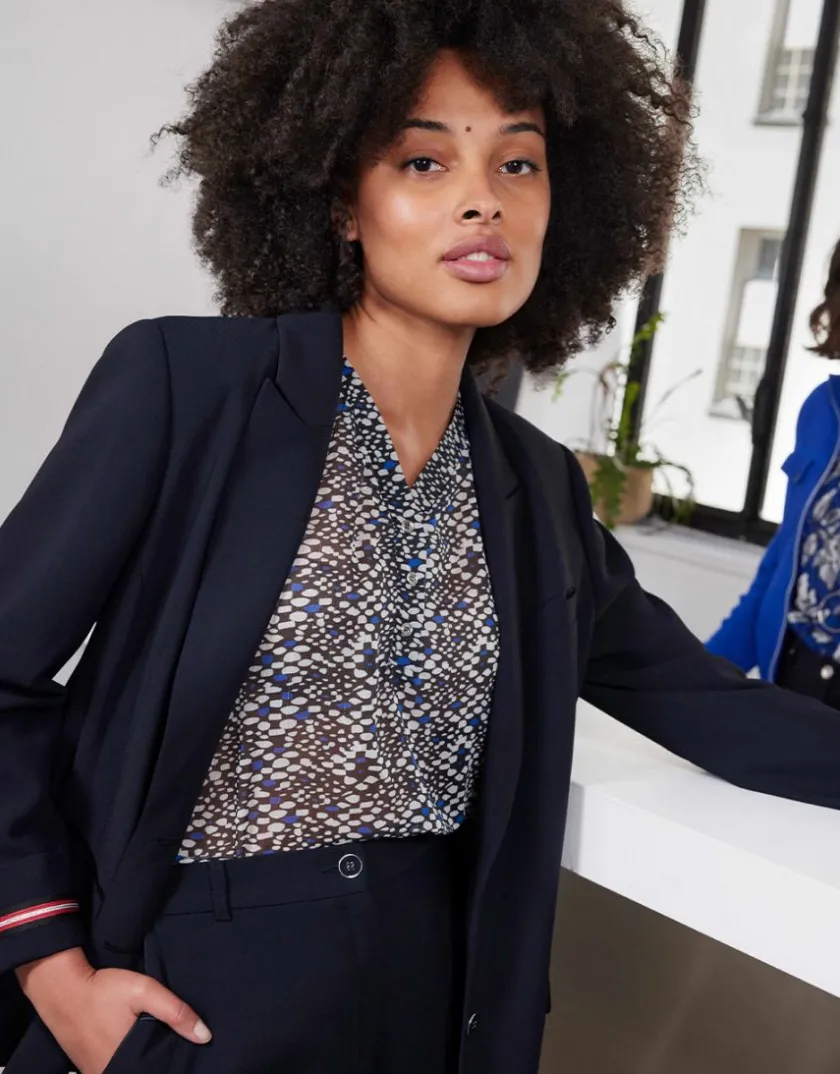 Clearance Blazer crêpe marine Habillées|Vestes