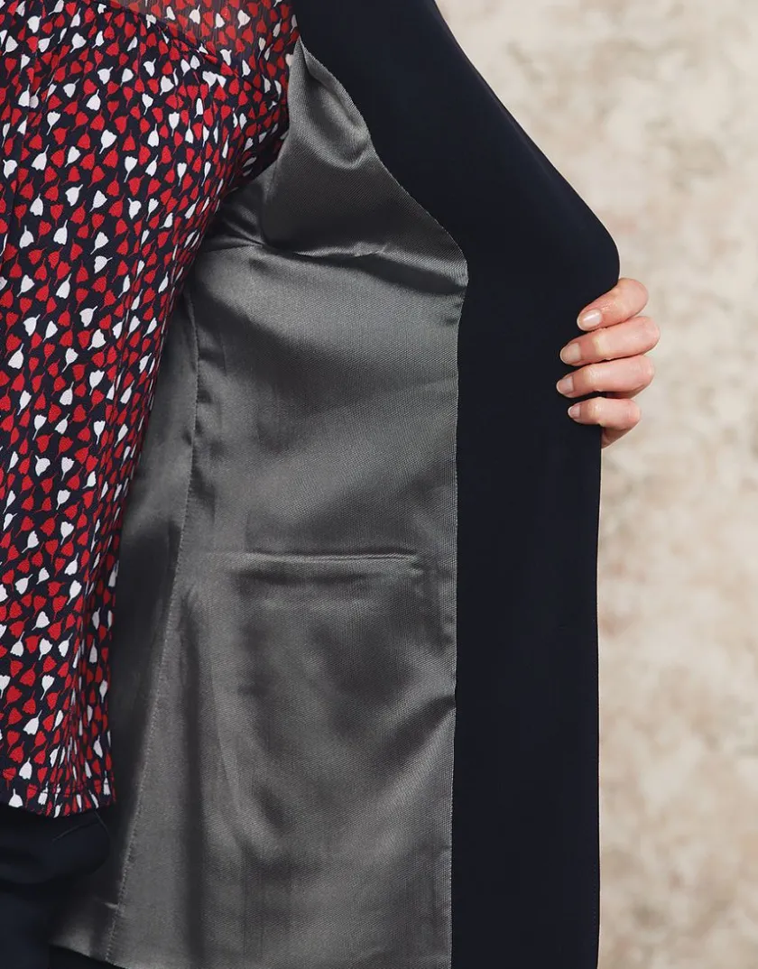 Clearance Blazer crêpe marine Habillées|Vestes