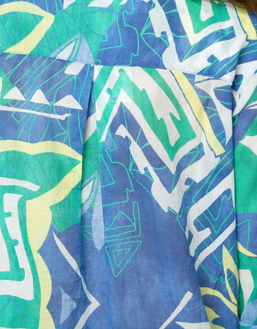 New Blouse 100% coton bleu Chemisiers & Blouses|Hauts