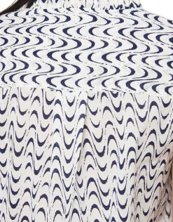 Discount Blouse 100% coton écru Chemisiers & Blouses|Hauts