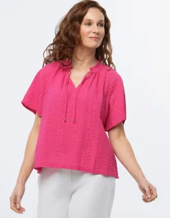 Hot Blouse ample coton rose Chemisiers & Blouses|Hauts