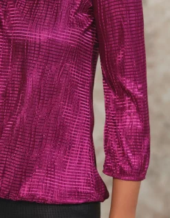 Clearance Blouse bijoux violet Chemisiers & Blouses|Hauts