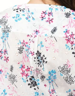 Sale Blouse blanche broderies Chemisiers & Blouses|Hauts