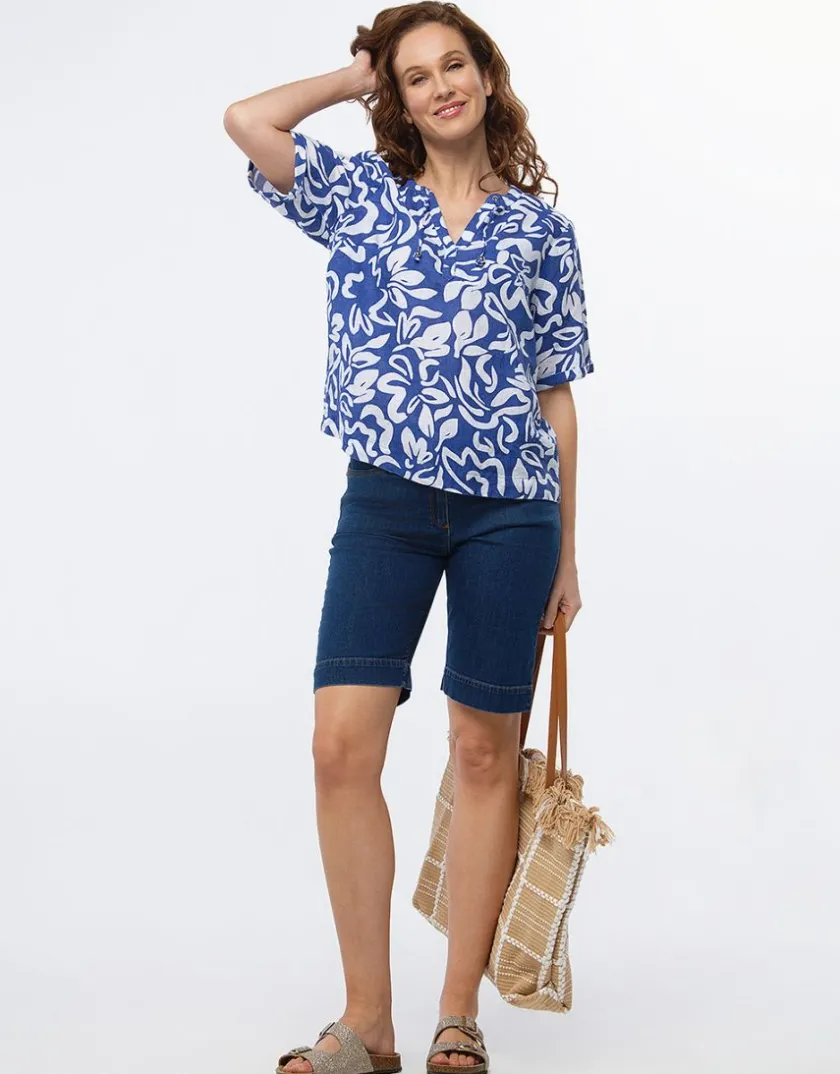 Best Blouse bleu coton Chemisiers & Blouses|Hauts