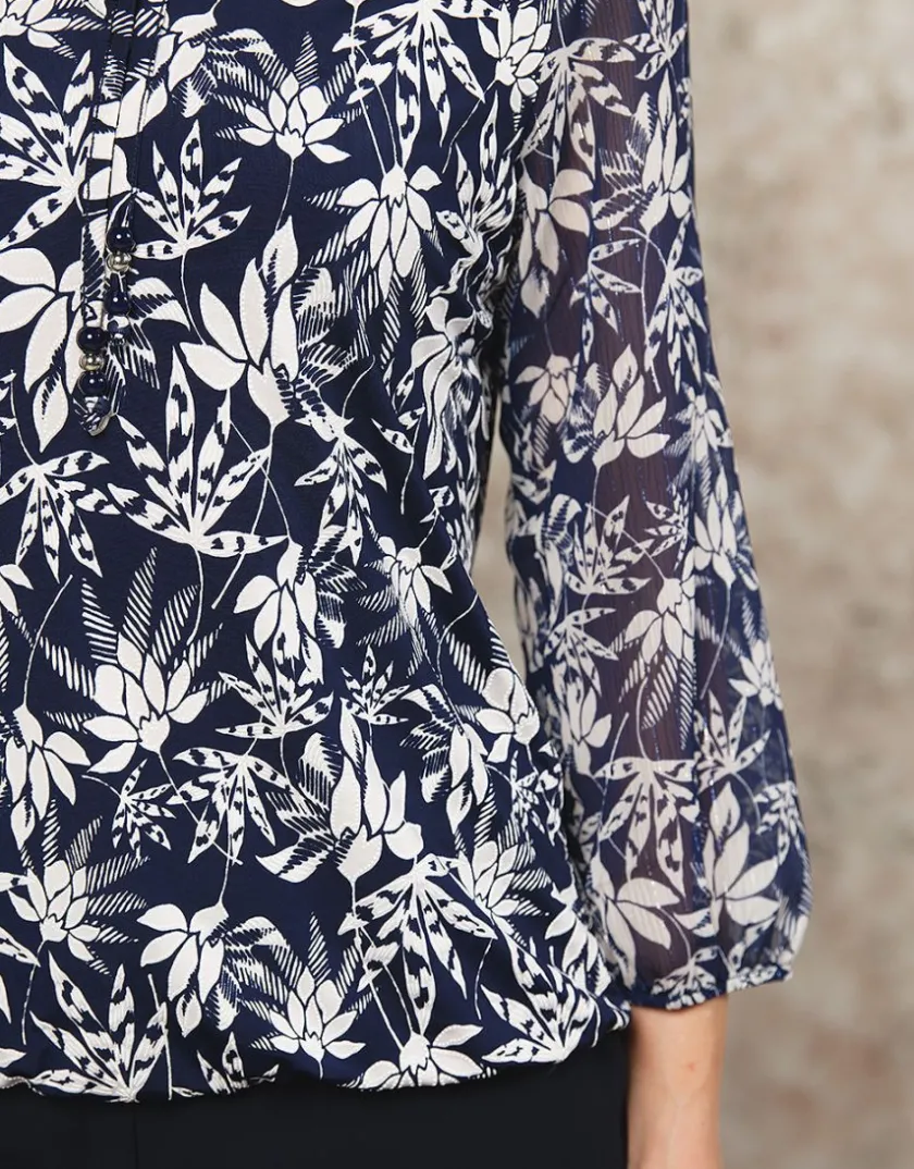 Best Blouse bleu fleuri Chemisiers & Blouses|Hauts