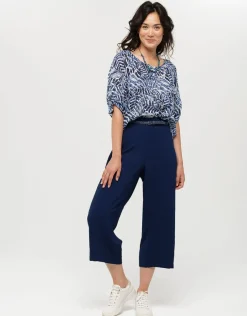 Outlet Blouse bleue 100% coton Chemisiers & Blouses|Hauts