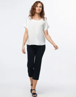 Discount Blouse chic bi-matière Chemisiers & Blouses|Hauts