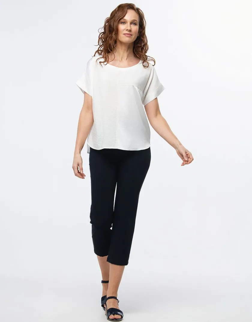 Discount Blouse chic bi-matière Chemisiers & Blouses|Hauts