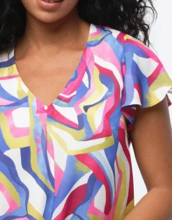 Outlet Blouse chic multicolore Chemisiers & Blouses|Hauts