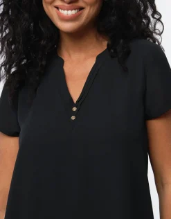 Clearance Blouse chic noir Chemisiers & Blouses|Hauts