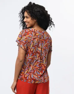New Blouse chic voile rouge Chemisiers & Blouses|Hauts
