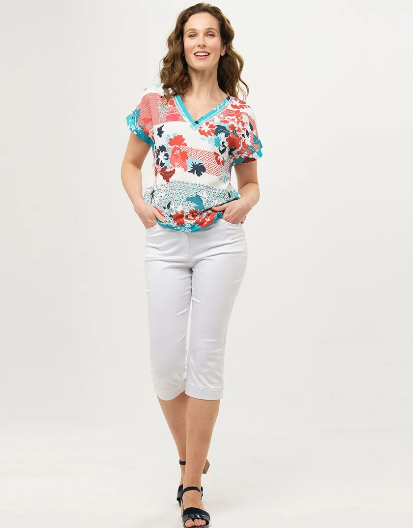 New Blouse col V fleurie Chemisiers & Blouses|Hauts