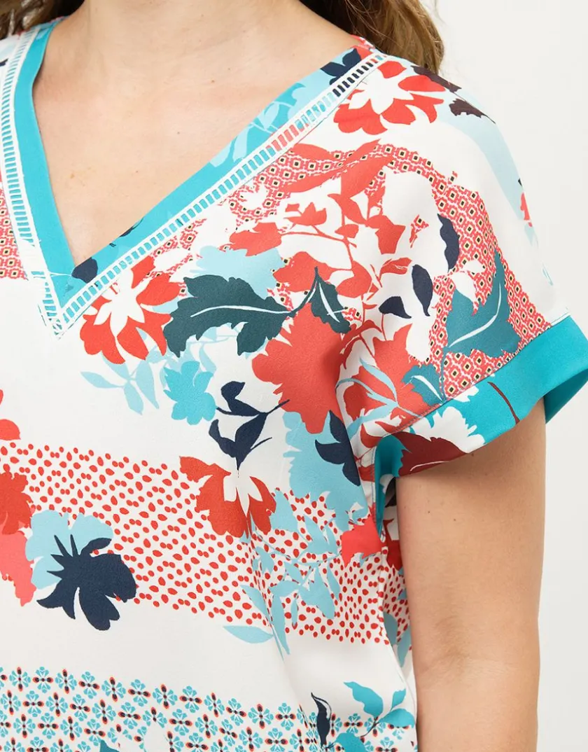 New Blouse col V fleurie Chemisiers & Blouses|Hauts