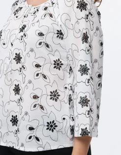 Discount Blouse coton broderie Chemisiers & Blouses|Hauts