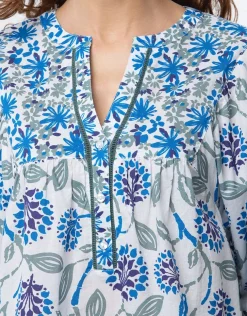 Fashion Blouse coton motif fleuri Chemisiers & Blouses|Hauts