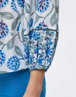 Fashion Blouse coton motif fleuri Chemisiers & Blouses|Hauts
