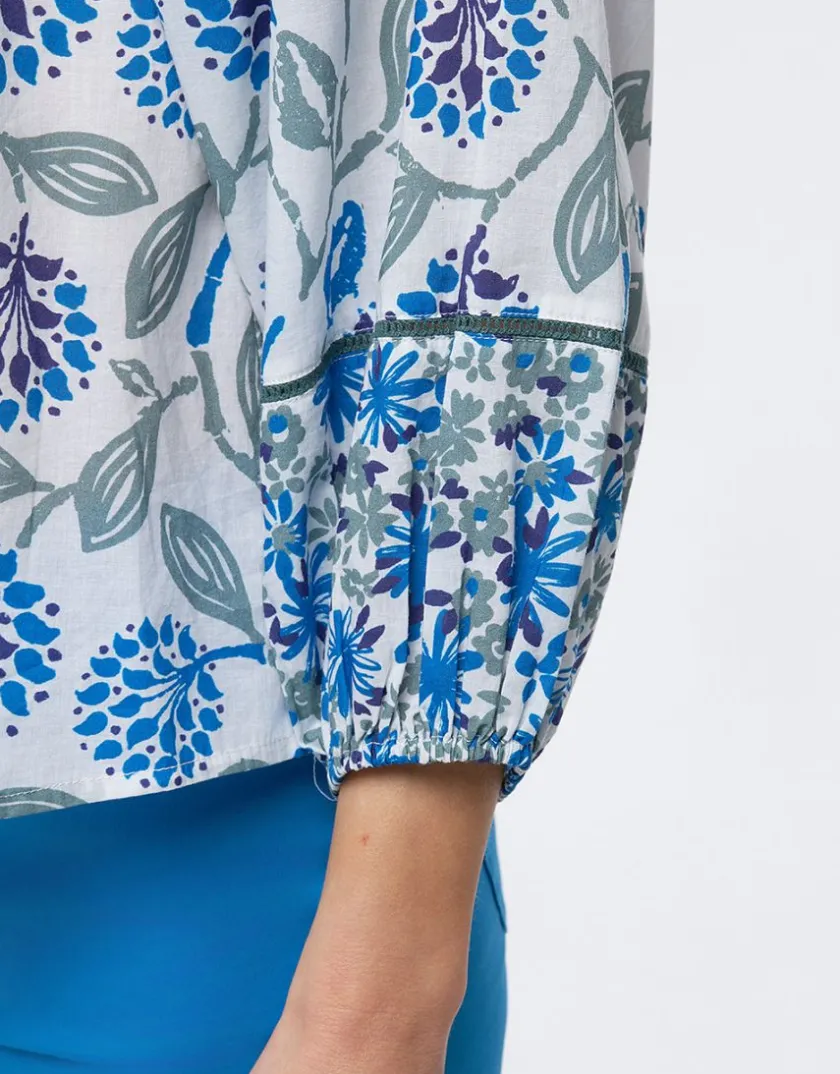 Fashion Blouse coton motif fleuri Chemisiers & Blouses|Hauts