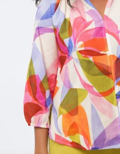 Online Blouse coton multicolore Chemisiers & Blouses|Hauts
