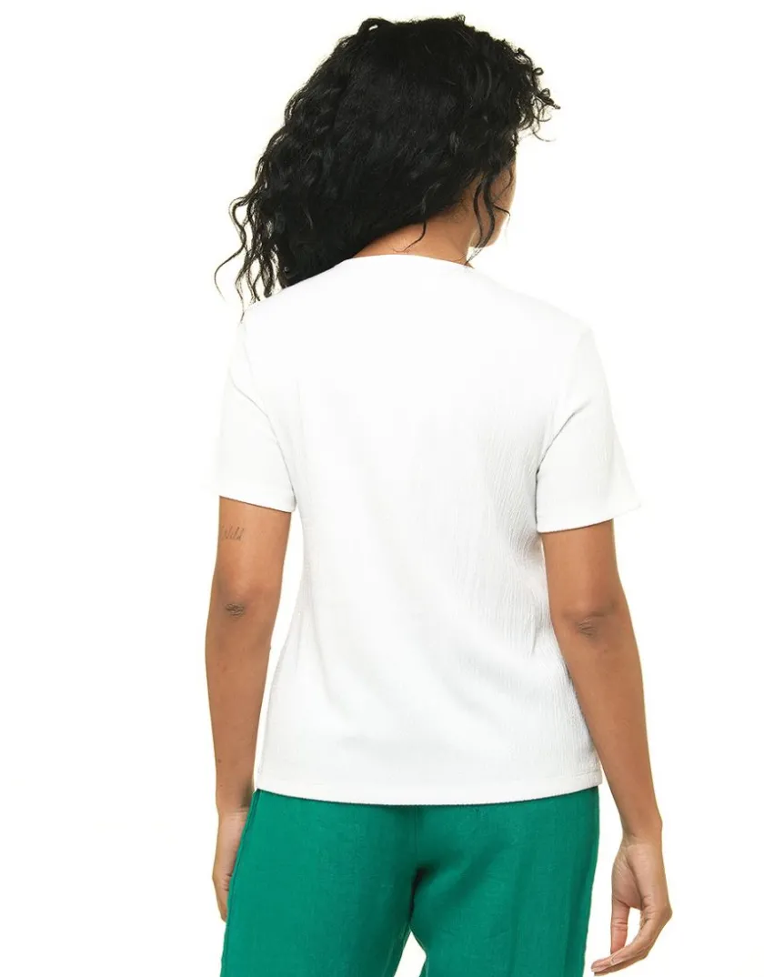 Fashion Blouse creponnée écru Chemisiers & Blouses|Hauts