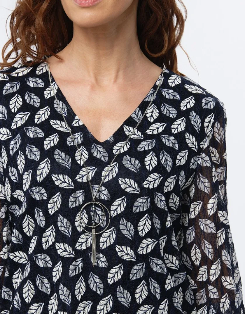 Clearance Blouse dentelle marine Chemisiers & Blouses|Hauts