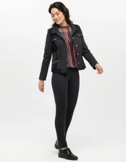 Online Blouse fluide rayée noire Chemisiers & Blouses|Hauts