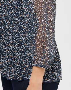 Fashion Blouse fluide voile bleue Chemisiers & Blouses|Hauts