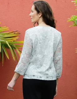 Sale Blouse gris argenté Chemisiers & Blouses|Hauts