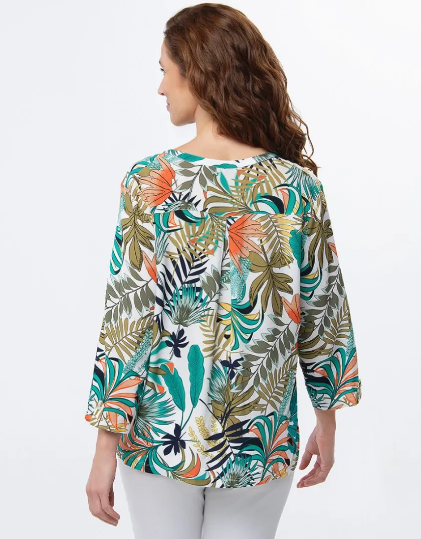 Best Blouse imprimé tropical Chemisiers & Blouses|Hauts