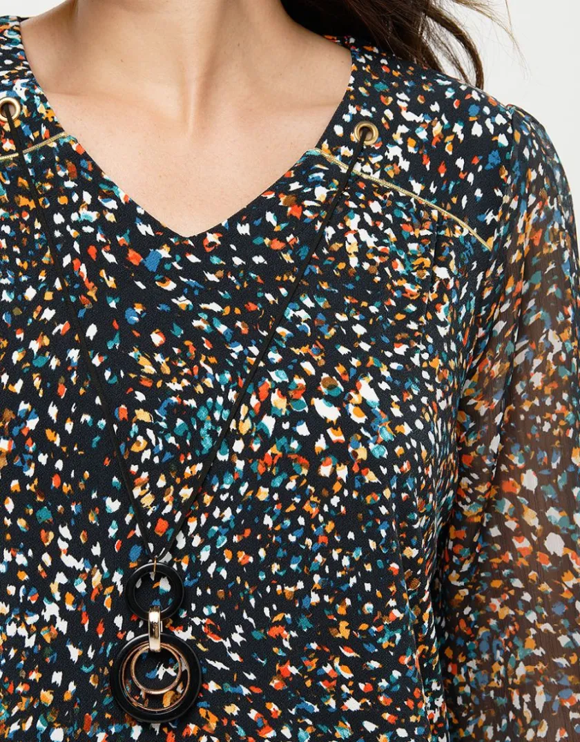 Fashion Blouse imprimée bijou Chemisiers & Blouses|Hauts