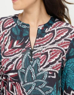 Clearance Blouse imprimée bleu Chemisiers & Blouses|Hauts