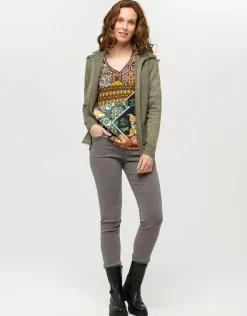 Best Blouse imprimée kaki Chemisiers & Blouses|Hauts