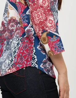 Hot Blouse imprimée rouge Chemisiers & Blouses|Hauts