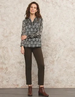 Online Blouse motif noir Chemisiers & Blouses|Hauts