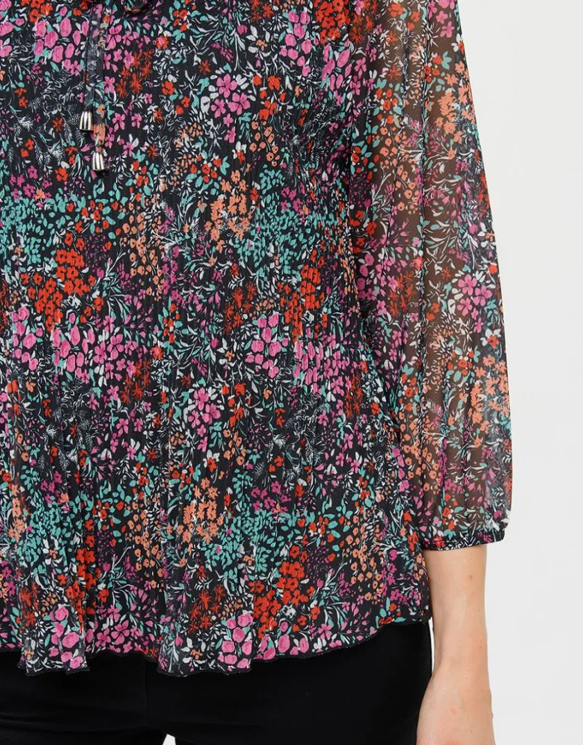 Fashion Blouse plissée imprimée Chemisiers & Blouses|Hauts