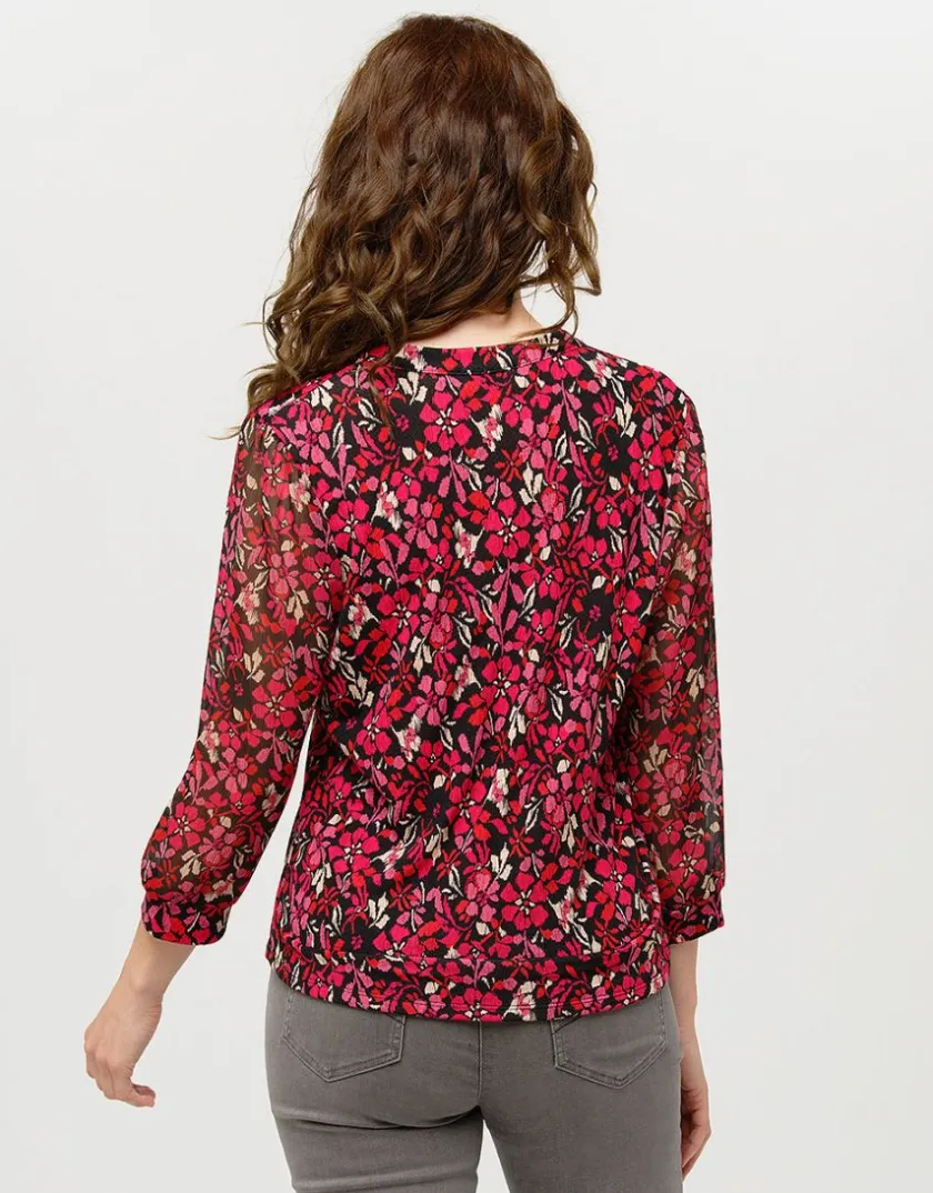 Online Blouse rose imprimée Chemisiers & Blouses|Hauts
