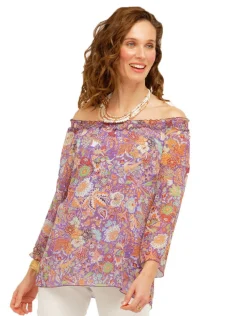 Best Blouse voile imprimé Chemisiers & Blouses|Hauts