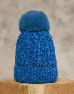 Online Bonnet pompon bleu Accessoires
