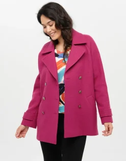 Hot Caban 70% laine rose Manteaux|Parkas