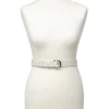 New Ceinture cuir écru Maroquinerie|Accessoires