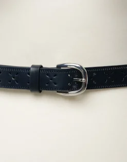 Hot Ceinture cuir marine Maroquinerie|Accessoires