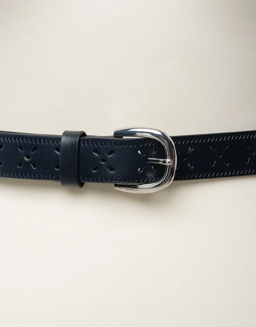 Hot Ceinture cuir marine Maroquinerie|Accessoires