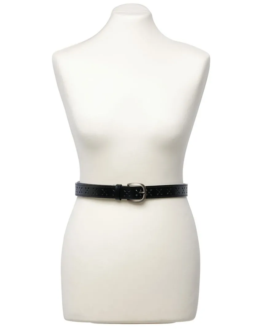 Sale Ceinture cuir noir Maroquinerie|Accessoires