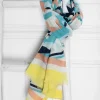 Clearance Cheche bleu imprimé Accessoires