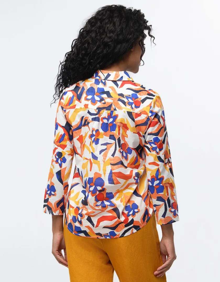 New Chemise coton imprimé Chemisiers & Blouses|Hauts